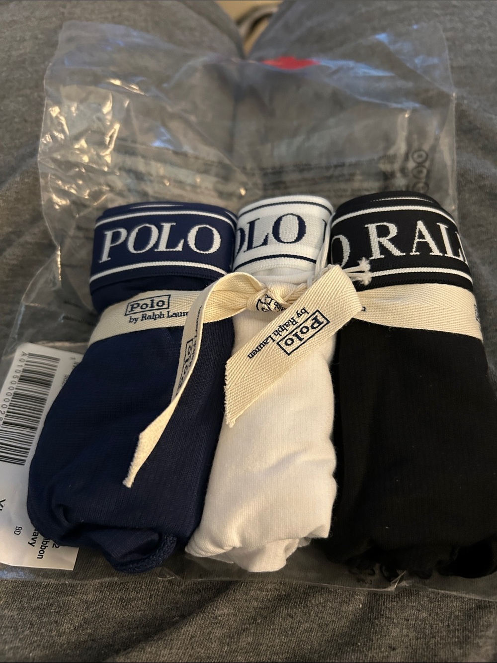 Polo by Ralph Lauren Men’s 3-Pack Briefs - Navy, White, Black